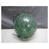 9-Inch Green Glass Japanese Fishing Float