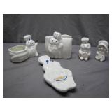 Ceramic Pillsbury Doughboy Kitchen Pieces