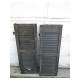 Pair of Antique Wooden Shutters