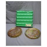 Bicentennial Plates and Blue Willow Piece
