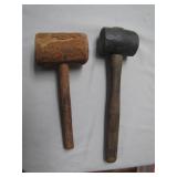 Wooden & Rubber Head Mallets Duo