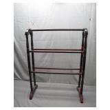 Elegant Standing Wooden Quilt Rack