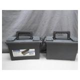 Gray Plastic Ammo Boxes