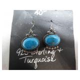 Sterling Silver and Turquoise Earrings
