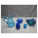 Blue Glass Decorative Tableware