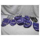 9 Crown Royal Drawstring Bags