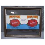 Framed Dawson's Favorite Tomato Label