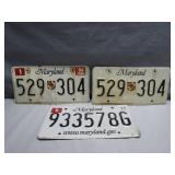 Maryland License Plates