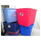 4 Totes with Lids