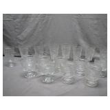 Elegant Clear Pressed Glassware Set