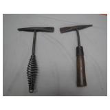 2 Early 20th Century Welding Chipping Hammers