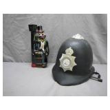 Plastic Helmet and Hobo Decanter Duo