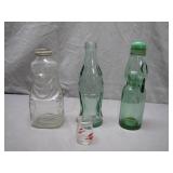 4 Unique Glass Bottles