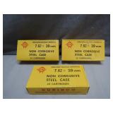 60 Rounds of 7.62x39mm Steel Case Ammo