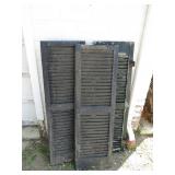 3 Antique Wooden Shutters