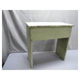 Handcrafted Green Wooden Bench