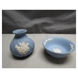 2 Small Wedgwood Blue Jasperware Pieces