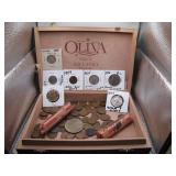Vntg. US Coins & Currency, Some Silver