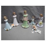 Growing Up Girls Figurines - Birthday Series