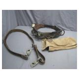 Leather Horse Tack Set with Pouch
