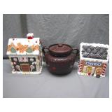 3 Unique Cookie Jars With Lid Details