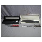 2 Fixed-Blade Knives with Sheaths