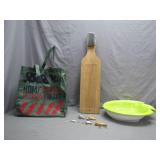 Fishing Gear Bundle: Board, Lures, Bowl