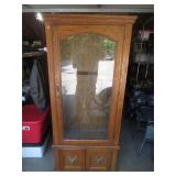 Gun Cabinet With Deer-Themed Hardware