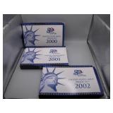 2000-2002 US Mint Proof Sets Collection