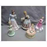 5 Ceramic Figurines