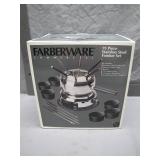 Farberware 19-Piece Stainless Steel Fondue Set
