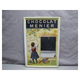 Framed Chocolat Menier Advertising Mirror