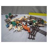 Plastic Farm Animal Playset with Accessories