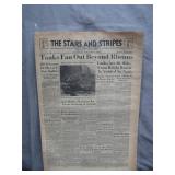 WWII Stars and Stripes Newspaper, Aug 31, 1944