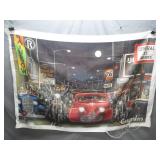 Easyriders Fabric Print of Motorcycle Scene