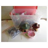 Miniature Fairy Garden Set in Storage Bin