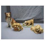 Masterpiece Porcelain Dog Figurines