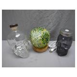 Skull Decor Lot with LED Glass Globe
