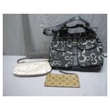 Coach Handbag Set With Two Accessories