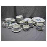 Pfaltzgraff Blue Floral Dinnerware Set