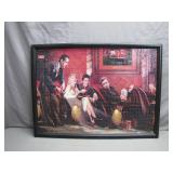 Framed Completed Puzzle Depicting Classic...