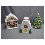 Hand-Painted Christmas Cookie Jars