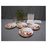 Autumn-Themed Tableware Set for Gatherings