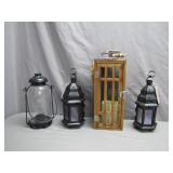 4 Candle Lanterns