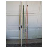 Five Traditional Longbows in Assorted Colors