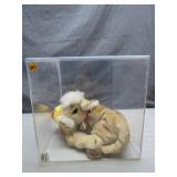 Stuffed Cow in Display Case