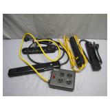 Bundle of Power Strips with Mixed Cable Setup
