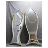 Two Fish-Shaped Hanging Mirrors