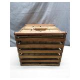 Antique Humpty Dumpty Wooden Egg Crate