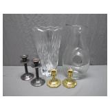 2 Vases & 4 Candle Holders